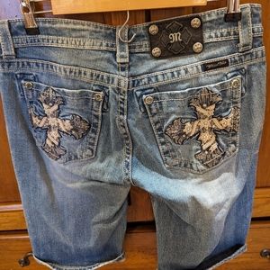 Miss Me vintage Bermuda jean shorts
